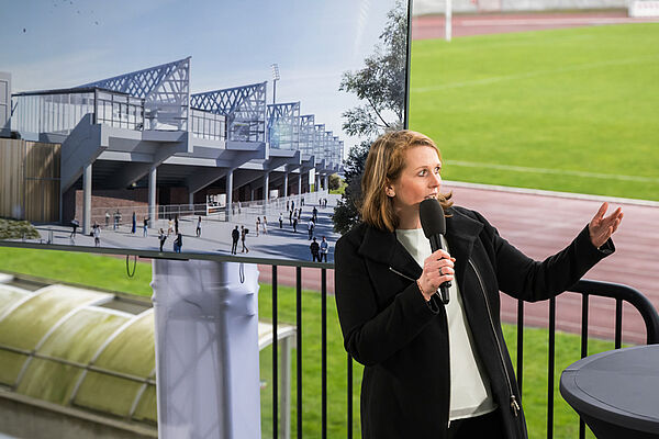 Präsentation „Sportpark Lohrheide“ auf Pressekonferenz