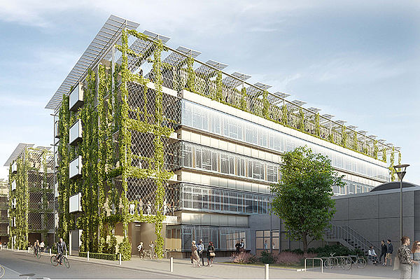Visualisierung zur Neugestaltung der Fassaden am Vorklinikum der Stiftungsuniversität zu Lübeck