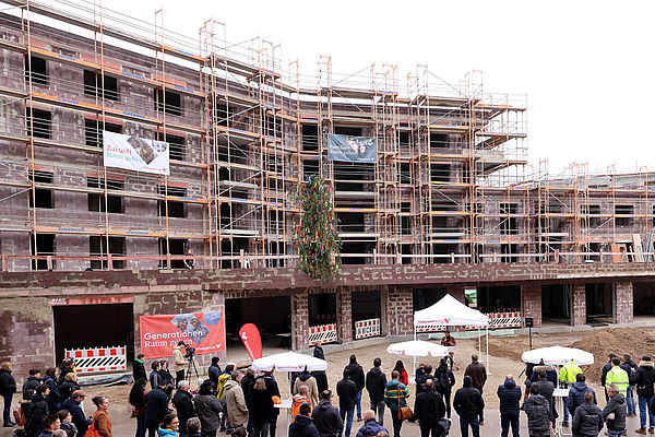 Richtfest am August-Klingler-Areal in Karlsruhe