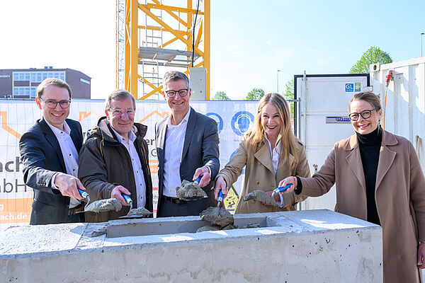 Grundsteinlegung für Stadthaus 4 in Münster