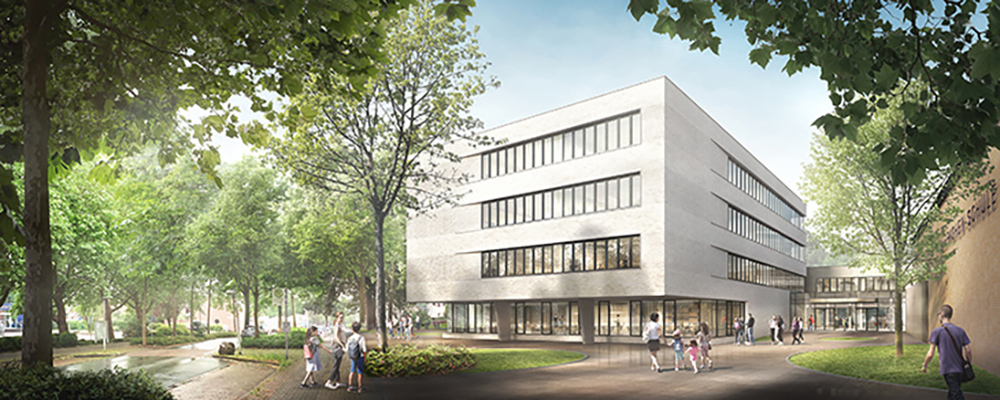 Visualisierung Neubau Halepaghen-Schule in Buxtehude