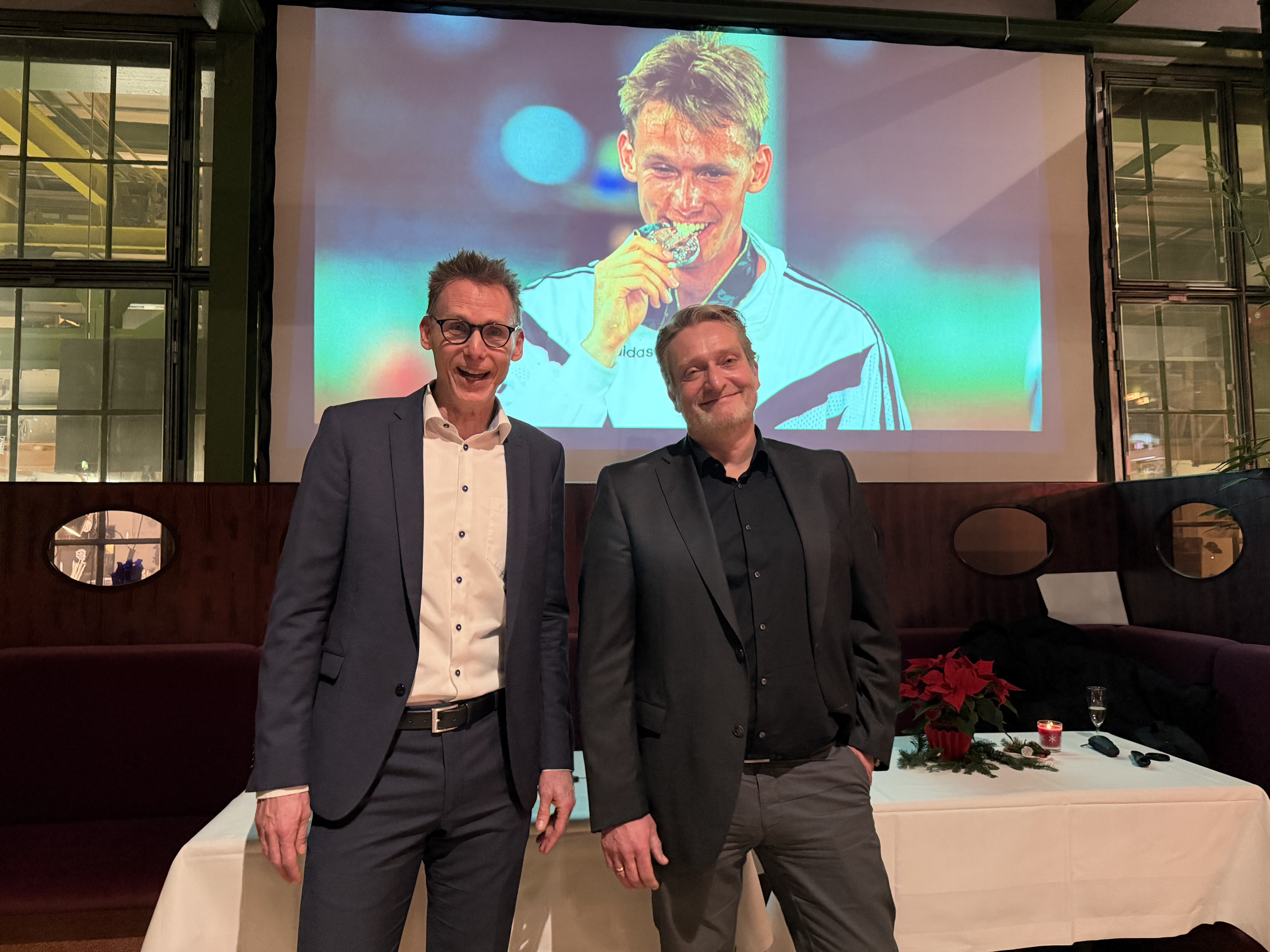 Inspiration durch Frank Busemann Frank Busemann auf der assmann-Weihnachtsfeier