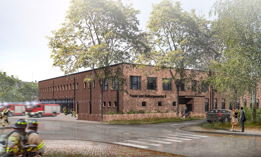 Feuer- und Rettungswache II Solingen Grundsteinlegung Neubau Feuer- und Rettungswache II Solingen