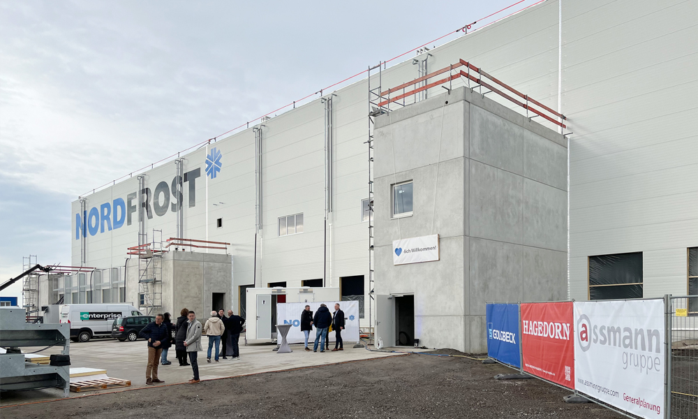 NORDFROST WESEL 1. Bauabschnitt Richtfest NORDFROST