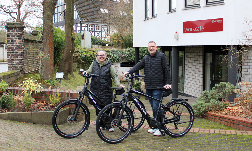 Fit, flexibel, elektrisch: E-Bikes für Dortmund assmann gruppe fördert nachhaltige Mobilität: E-Bikes am Standort Dortmund