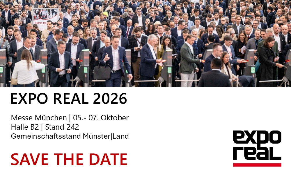 Vorankündigung Messebeteiligung EXPO REAL 2026 assmann gruppe auf der EXPO REAL 2026